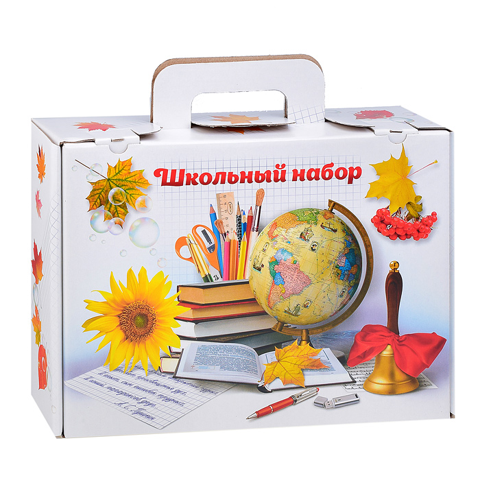 Коробка "Школьный набор", белая