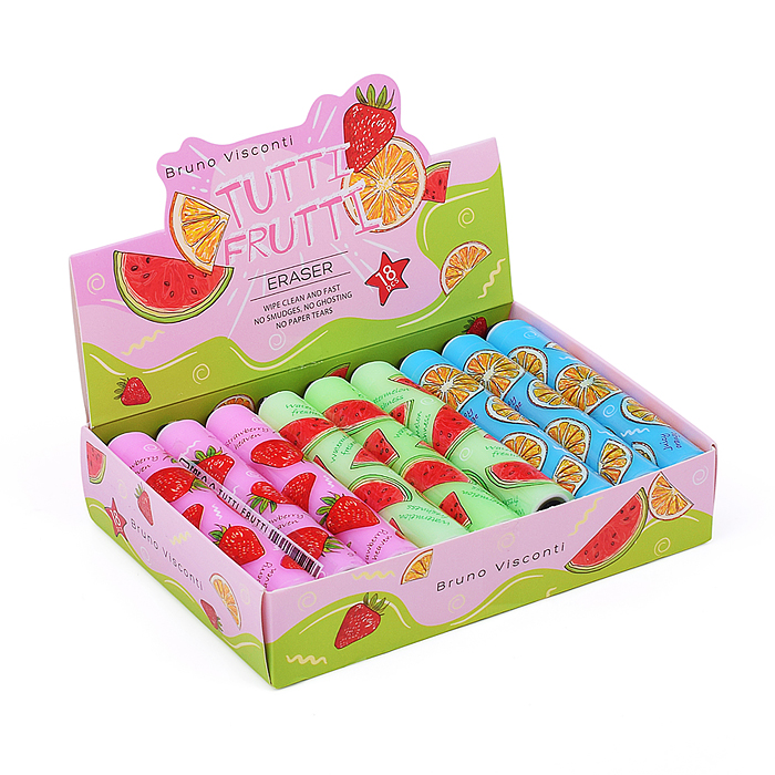 Ластик "HappyGraphix Fresh&Fruity", 3 цвета