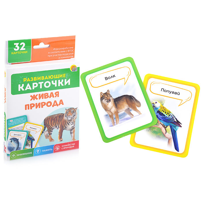 Развивающие карточки: Живая природа 