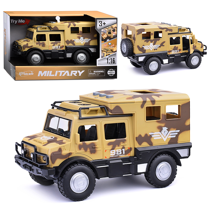 Машина WY980B "Военный патруль" в коробке