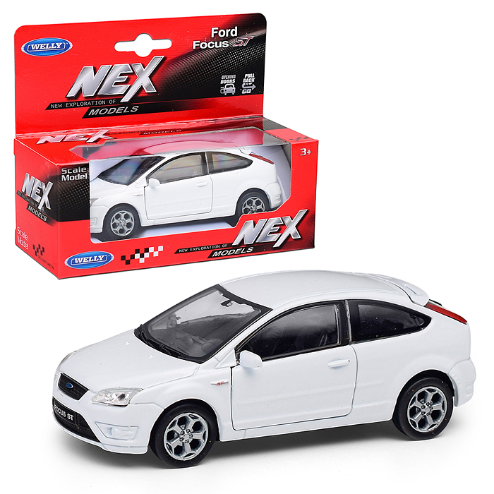 Машинка 1:38 Ford Focus ST, пруж. мех., цвет в асс.