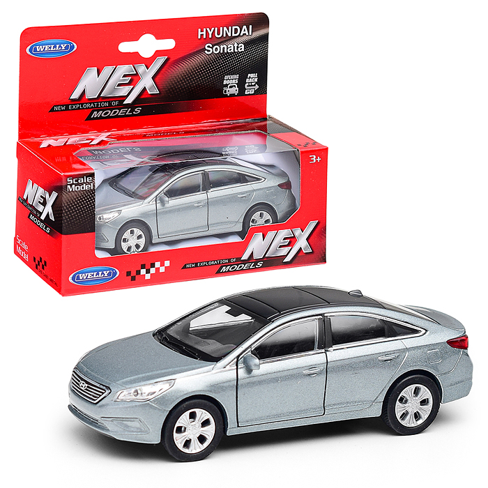 Машинка 1:38 Hyundai Sonata, пруж. мех., цвет в асс.