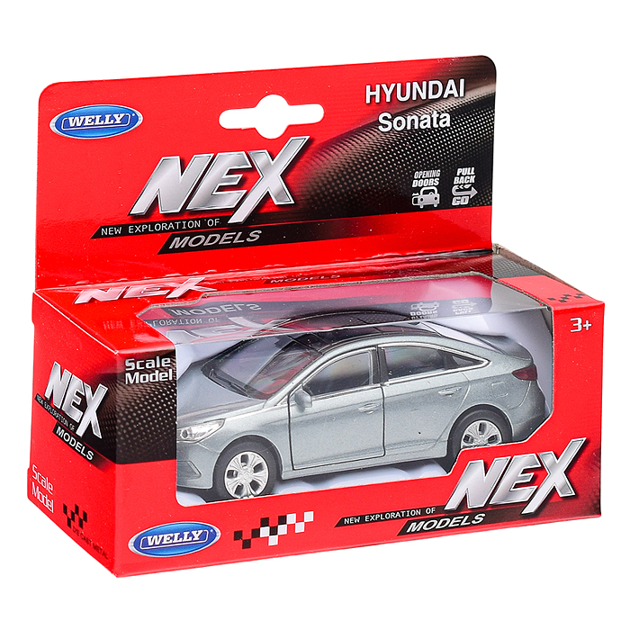 Машинка 1:38 Hyundai Sonata, пруж. мех., цвет в асс.
