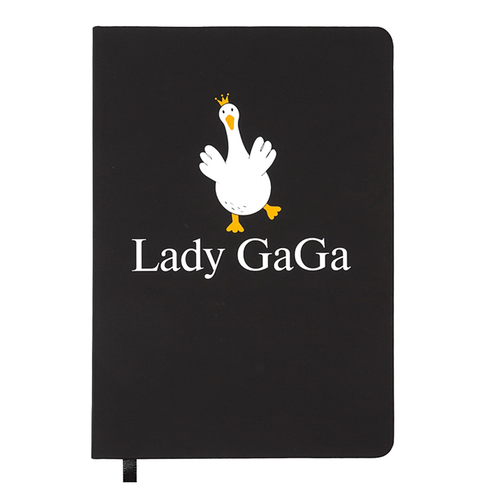 Записная книжка 160л. клетка "Lady GaGa" A5 (140 ммx205 мм) 