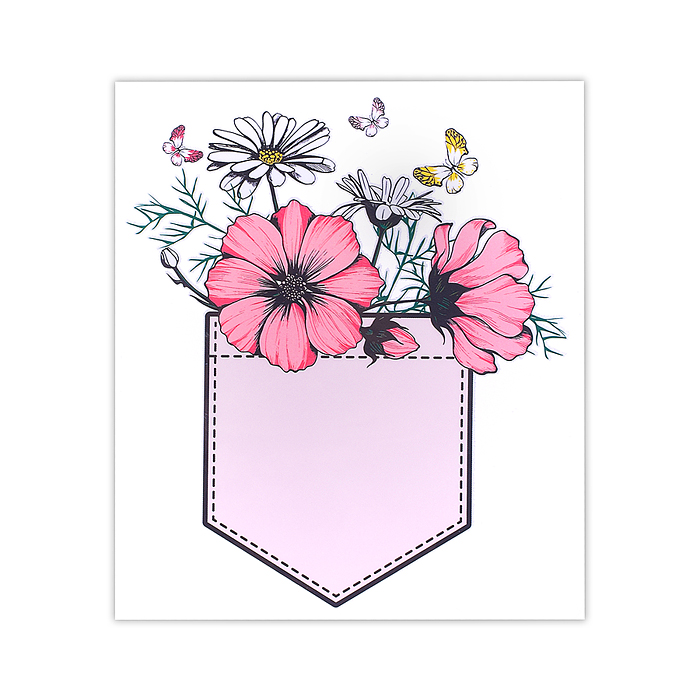 Термонаклейка для декорирования текстильных изделий "Spring mood" 12,9х15 см, в пластиковом