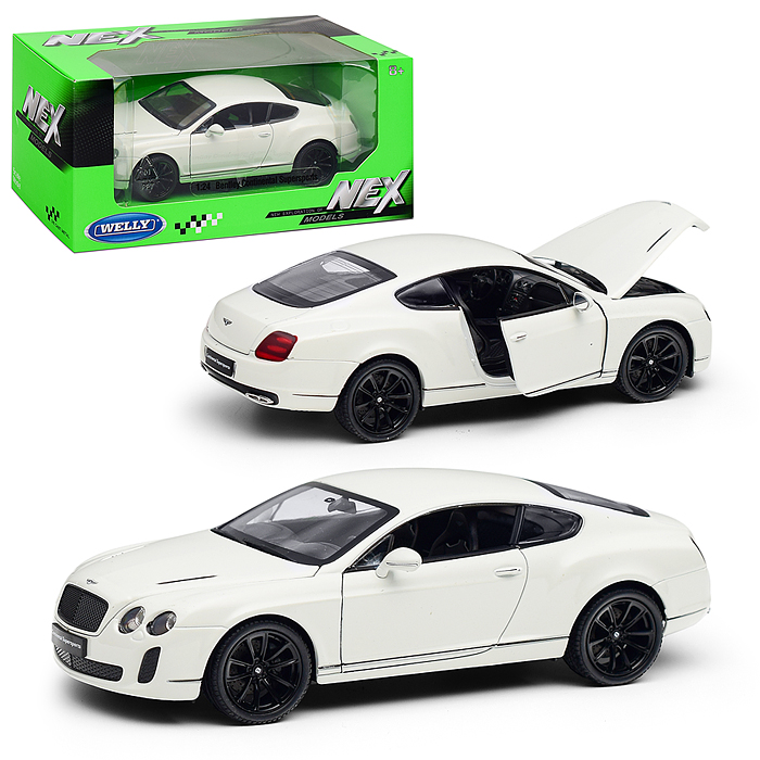 Машинка 1:24 Bentley Continental Supersports, белый