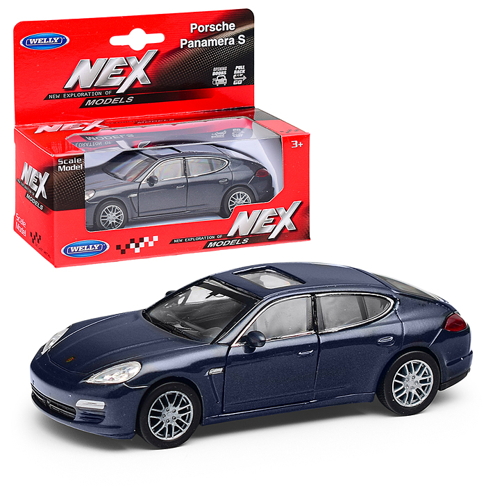 Машинка 1:38 Porsche Panamera S, пруж. мех., цвет в асс.