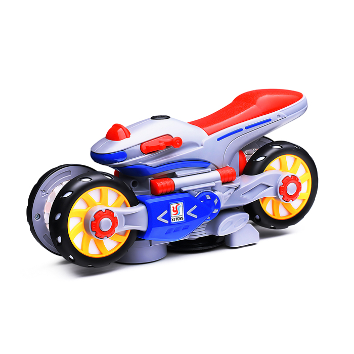 Интерактивная игрушка YJ388-6 "Мотоцикл" на батарейках. в коробке