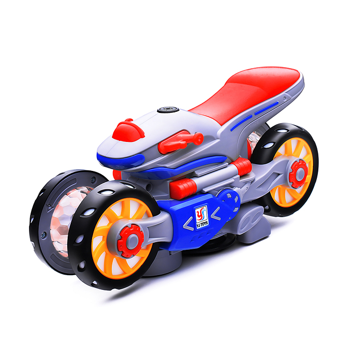 Интерактивная игрушка YJ388-6 "Мотоцикл" на батарейках. в коробке