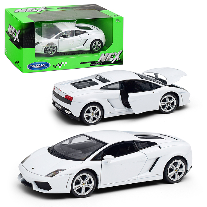 Машинка 1:24 Lamborghini Gallardo LP560-4, белый