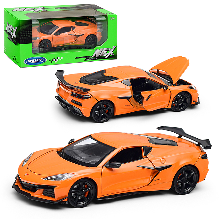 Машинка 1:24 Chevrolet Corvette Z06, оранжевый