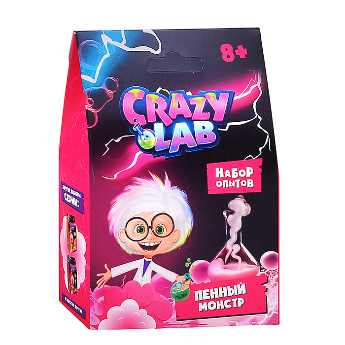 Игрушка для детей: Научно-познавательный набор "Пенный монстр" модели Crazy Lab