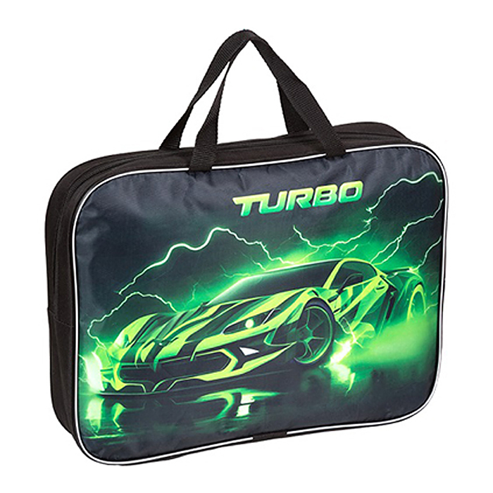 Папка для тетрадей, ИЗО и технологии "Turbo" A4 (35x27x7 см) текстильная