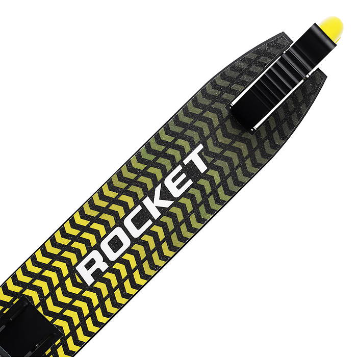 Самокат детский R0201 ROCKET,алюминиевый, колеса PU, 145 мм, жёлтый