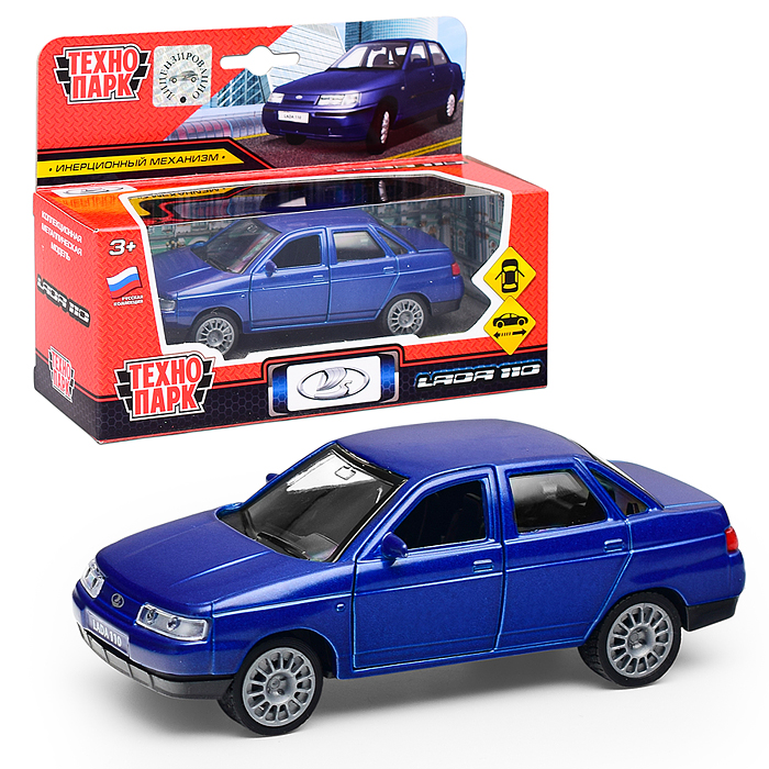 Машина металл LADA 110 12 см, двери, инерц., коробка Машина металл LADA 110 12 см, двери, инерц., коробка