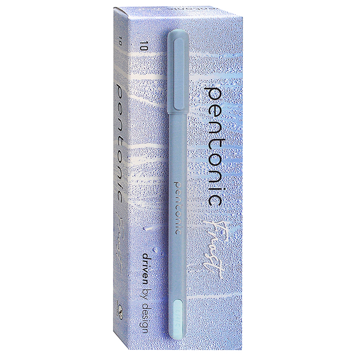 Ручка шариковая Pentonic Frost синий 0,7 мм голуб. кругл. корп. игольчатый наконечник
