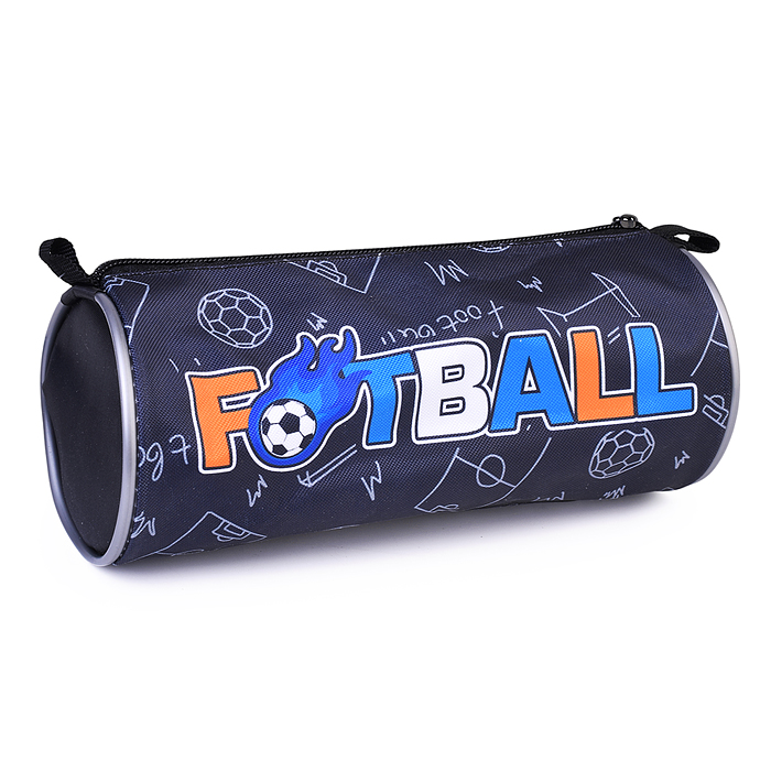 Пенал-тубус на молнии большой печать на ткани "FOOTBALL" 2025