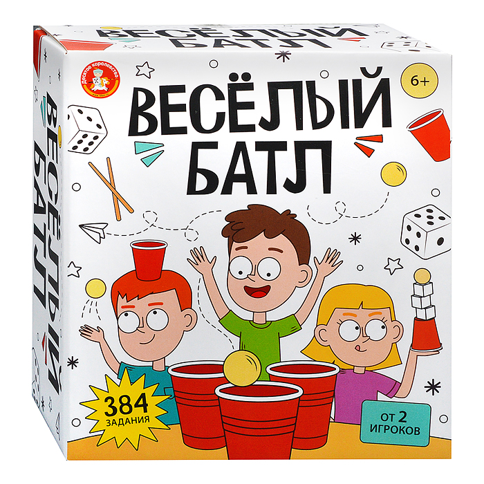 Игра настольная "Весёлый баттл" 12+