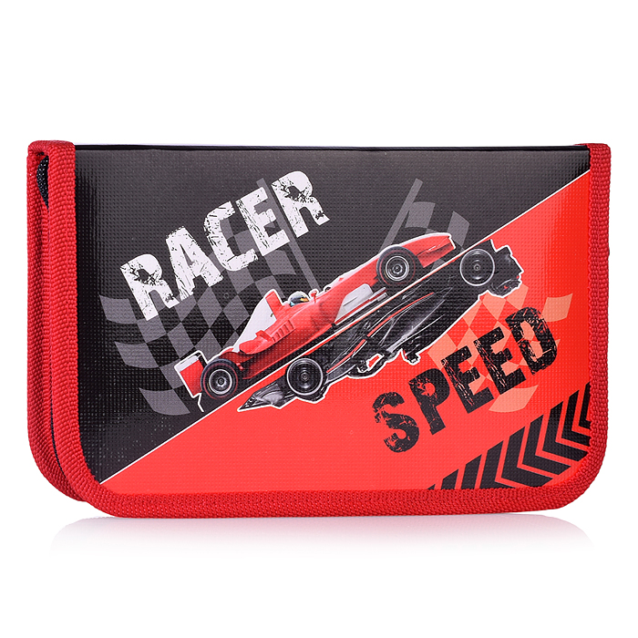 Пенал односекционный большой с откидной планкой "RACER" 2025
