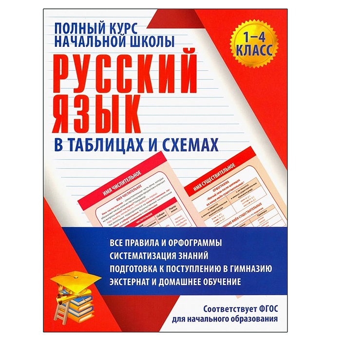 Полный курс начальной школы. Русский язык в таблицах и схемах 1-4 класс