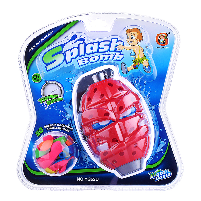 Игрушка - брызгалка YG52U "Граната" на листе