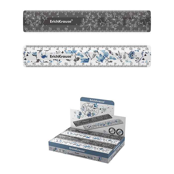 Линейка пластиковая Frozen Beauty, 15см, ассорти 