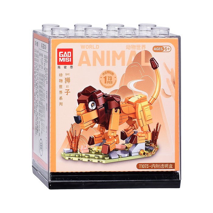 Конструктор T1073 "Animal world" в ассортименте, в коробке