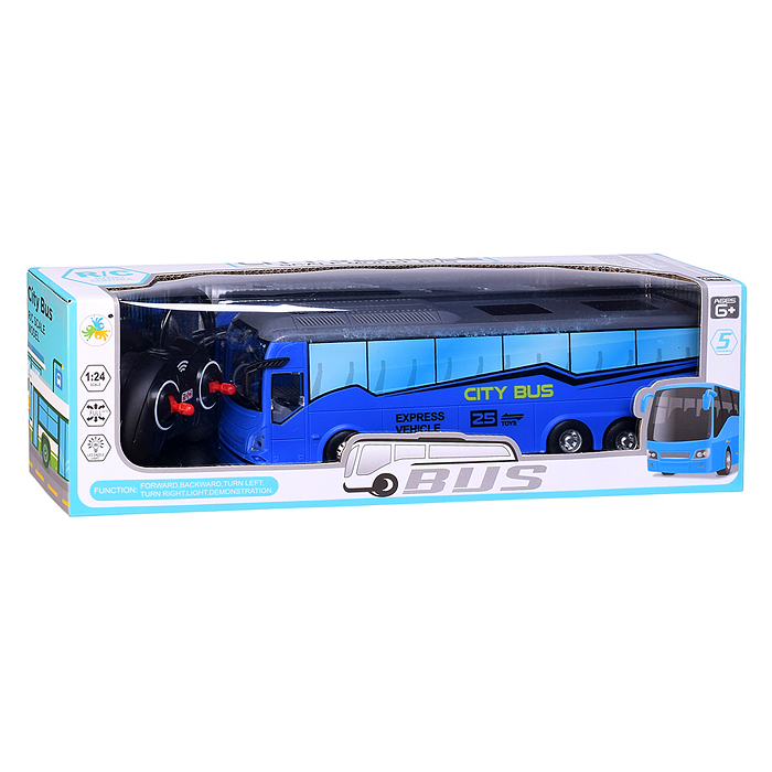 Автобус JC-069 в ассортименте, р/у, 27 MHz, в коробке
