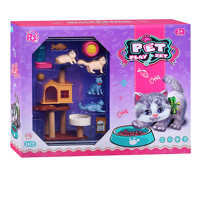 Игра питомец 8910-E19 "Кошечка Мурка" в коробке