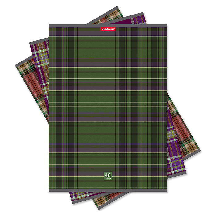Тетрадь 48л. клетка "Scottish Cage" А4,