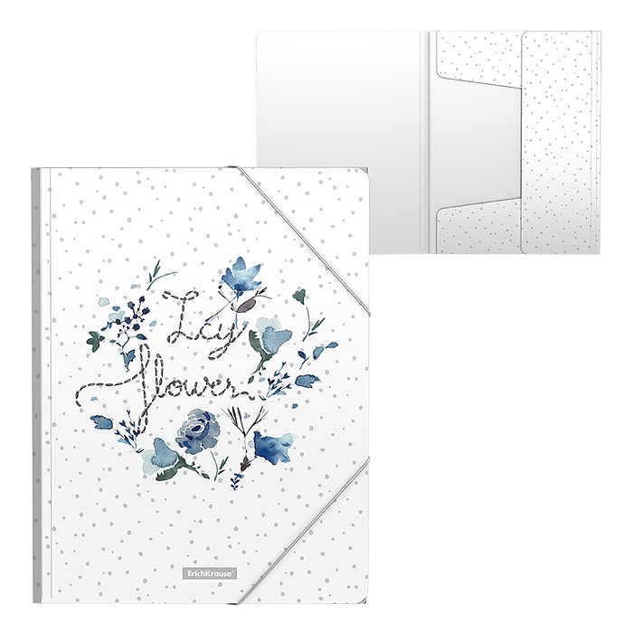 Папка на резинках пластиковая Frozen Beauty, A4 (в пакете по 4 шт.)