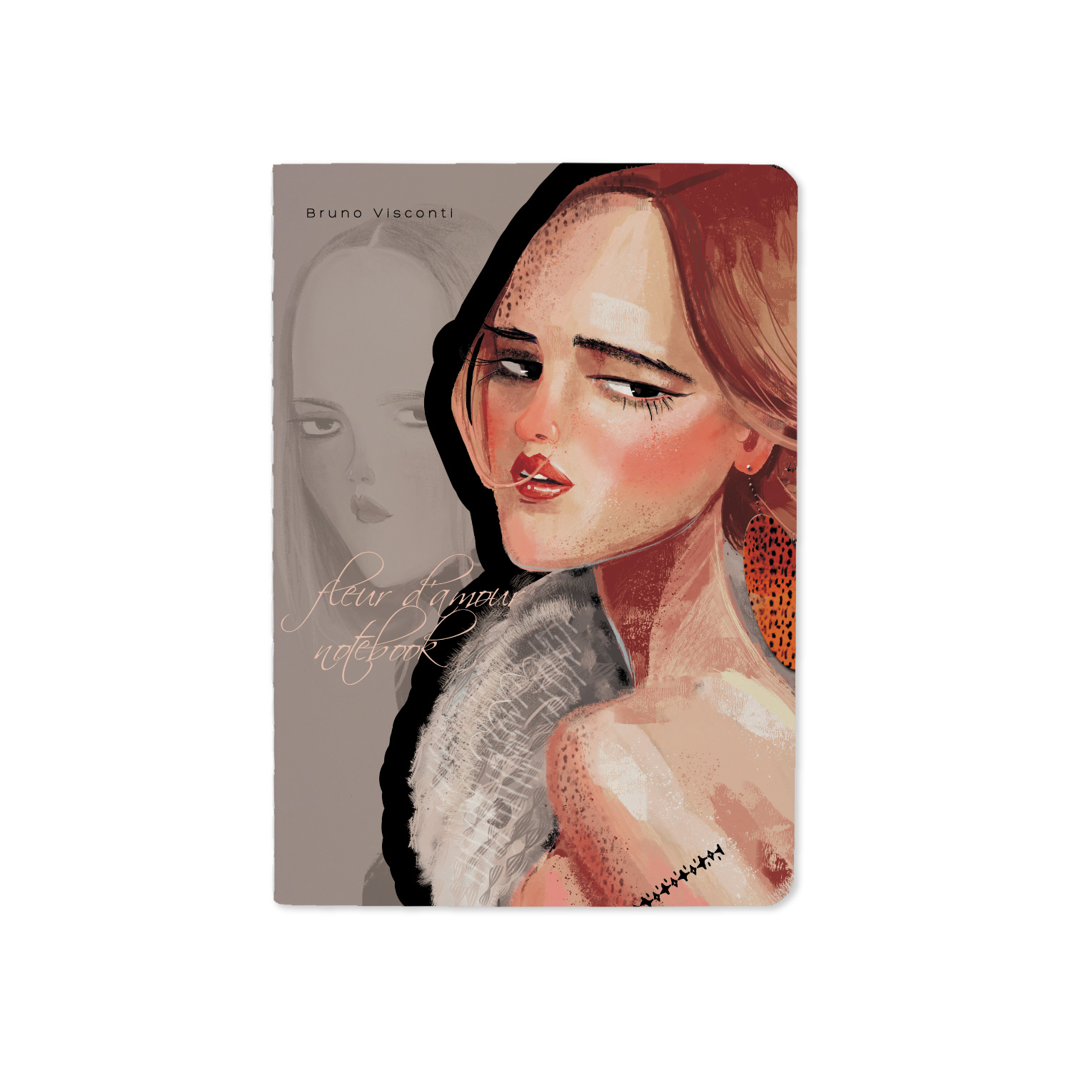 Записная книжка  А6 32л. линовка в точку , "Feelings"обложка софт тач, бумага кремовая , блок прошит