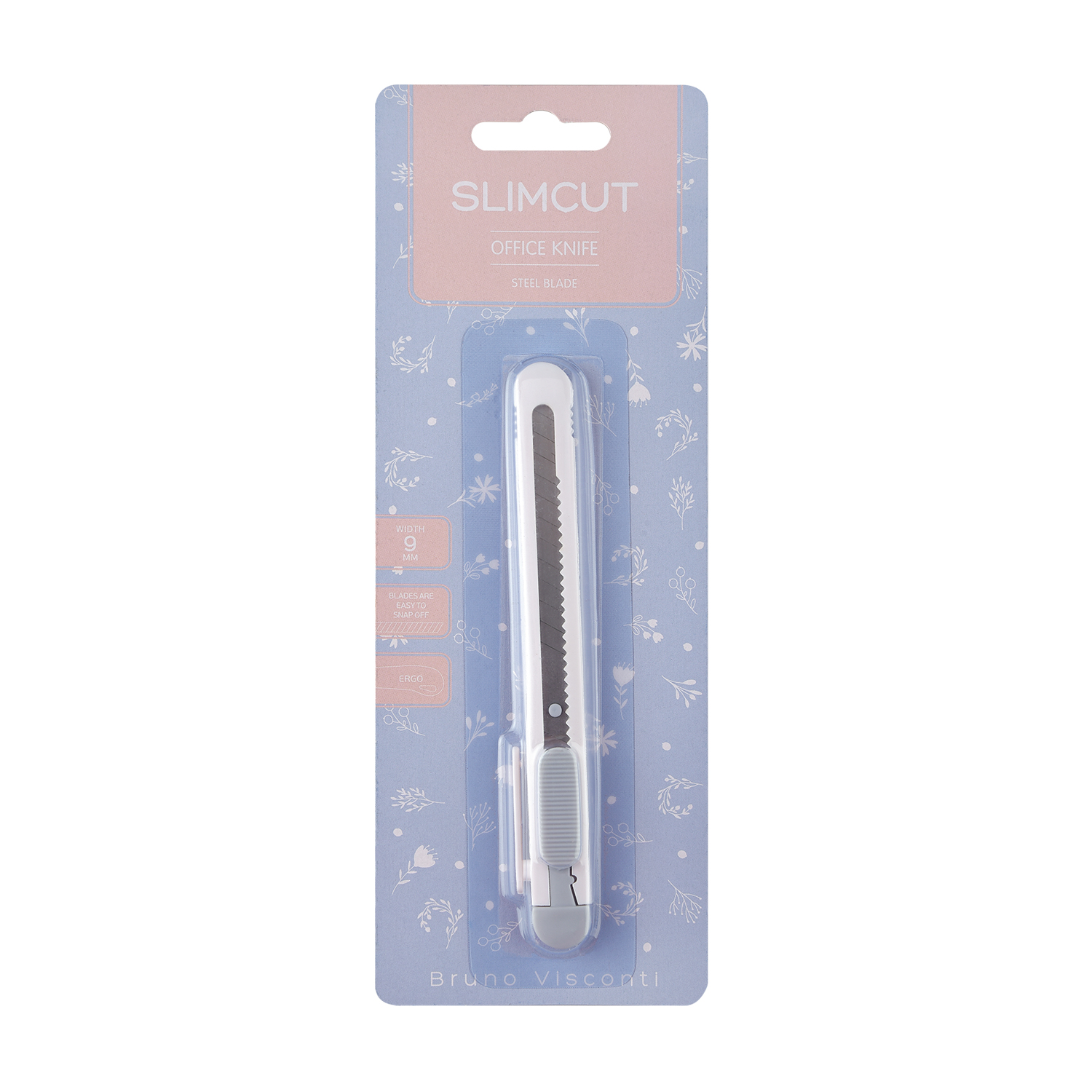 Нож канцелярский "Slimcut", пластиковый корпус, 9мм