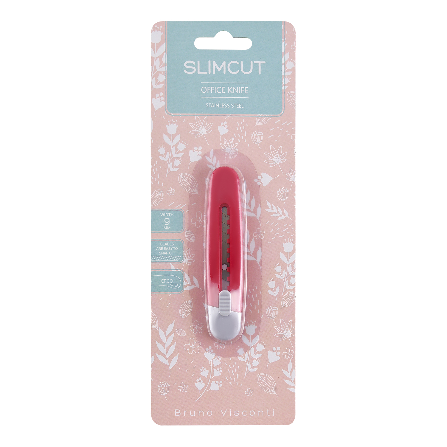 Нож канцелярский "Slimcut" пластиковый корпус, мини, 9 мм