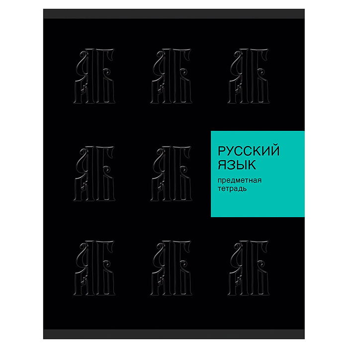 Тетрадь 48л. линия "New Black" Русский язык