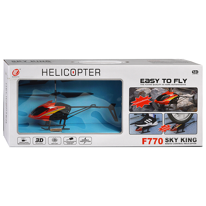 Вертолет F770 "Воздушный король" р/у, 27MHz, в коробке