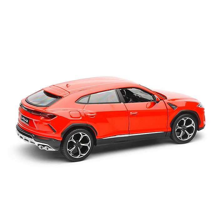 Машинка die-cast Lamborghini Urus, 1:25, красная, открывающиеся двери