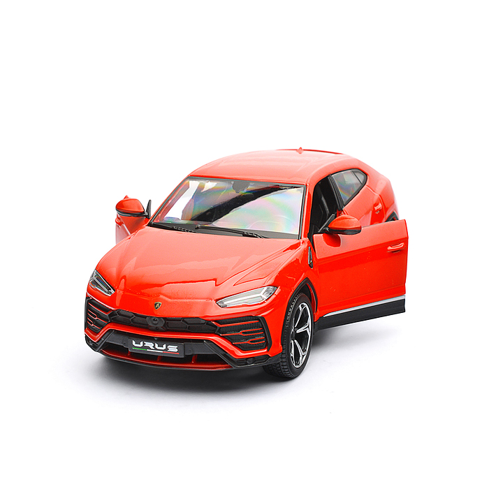 Машинка die-cast Lamborghini Urus, 1:25, красная, открывающиеся двери