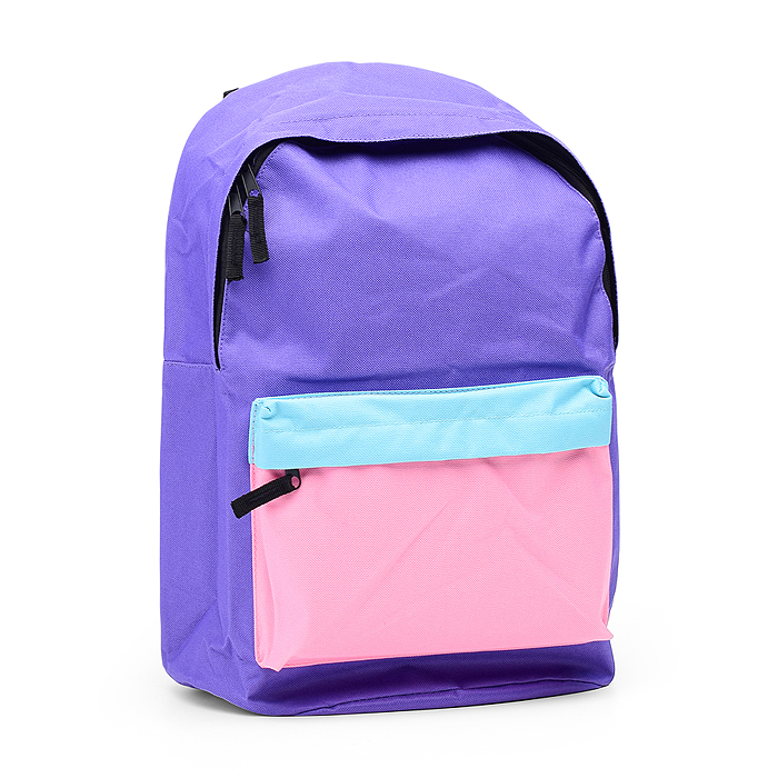 Рюкзак "Street Basic" 16,8 л., фиол. 40х28х15см. мягкий, 1 секц. молния универс.
