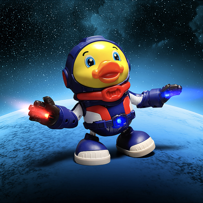 Развивающая игрушка RS-3160 "Утенок-Астронавт" в коробке