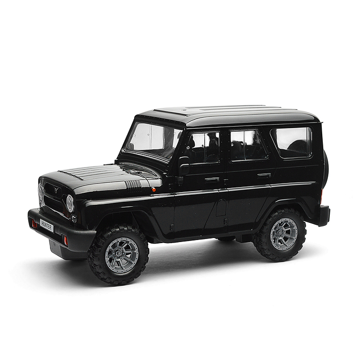 Машина UAZ Hunter 30 см, р/у (свет, черный) в коробке