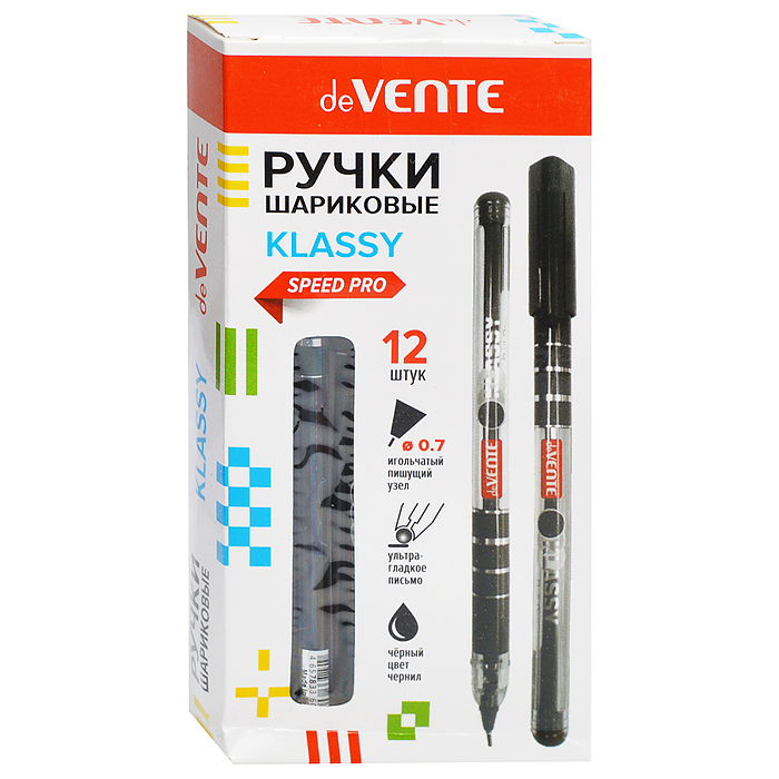 Фото к товару Ручка шариковая "Klassy" серия Speed Pro, d=0,7 мм, ультра гладкое письмо, чернила на масля Ручка шариковая "Klassy" серия Speed Pro, d=0,7 мм, ультра гладкое письмо, чернила на масля