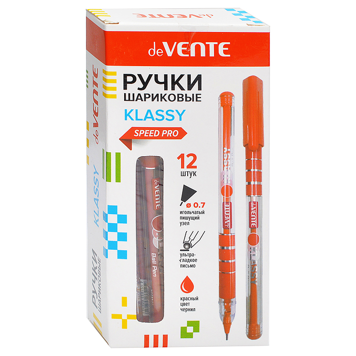 Фото к товару Ручка шариковая "Klassy" серия Speed Pro, d=0,7 мм, ультра гладкое письмо, чернила на масля Ручка шариковая "Klassy" серия Speed Pro, d=0,7 мм, ультра гладкое письмо, чернила на масля