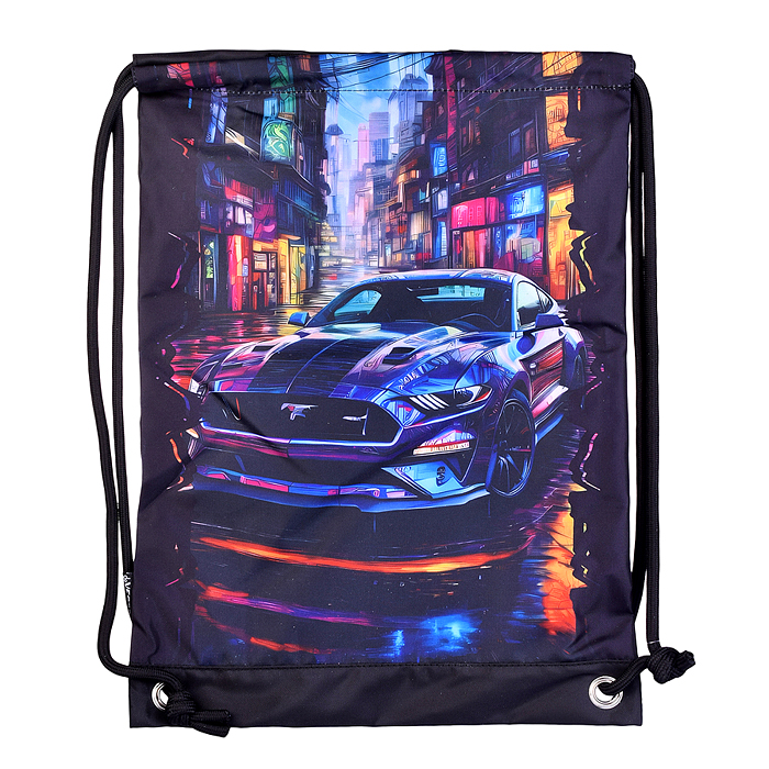 Сумка для сменной обуви и спортивных секций "Label. Tokyo Drift" 33x46 см, плотный износост