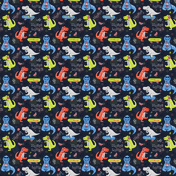 Упаковочная бумага глянц. 70*100см, "Monsters", 80 г/м2, ассорти, 3 дизайна