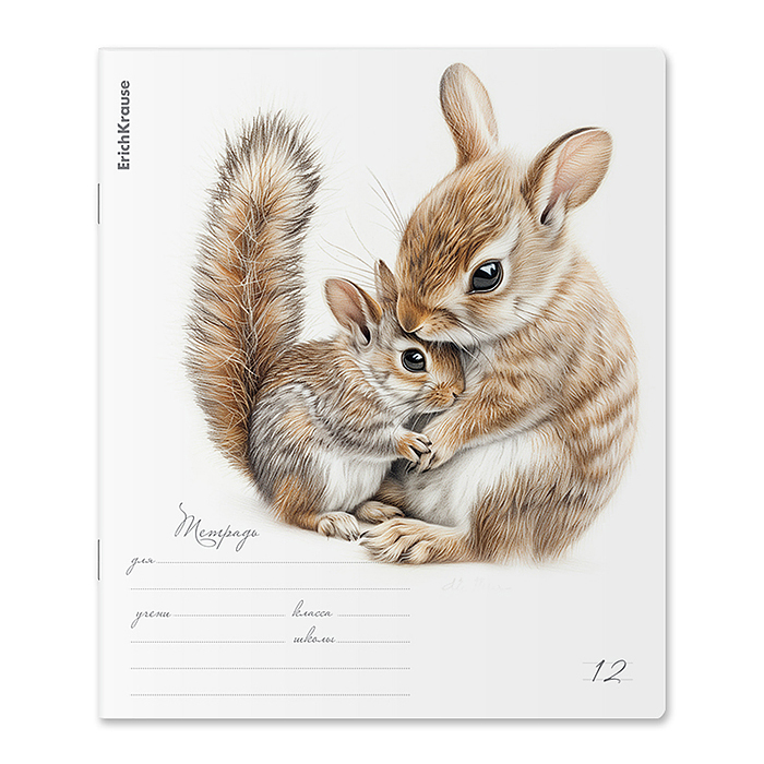 Тетрадь 12л. линейка "Little Cuties" MIX