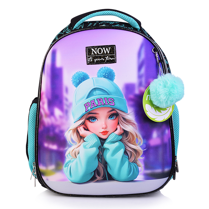 Рюкзак "Choice Lite. Paris Girl" школьный жесткий 38x29x17 см (17 л) вес 800 г, 1 отделение
