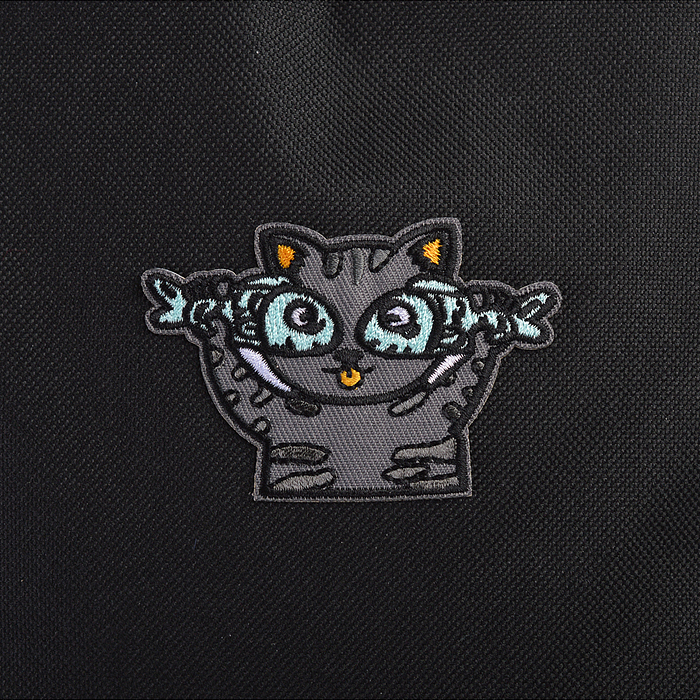 Рюкзак "What cats" подростковый 40x29x17 см (14 л) 250 г, 1 отделение на молнии, 1 передний