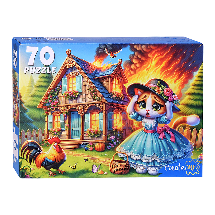 Пазлы 70 "Кошкин дом"