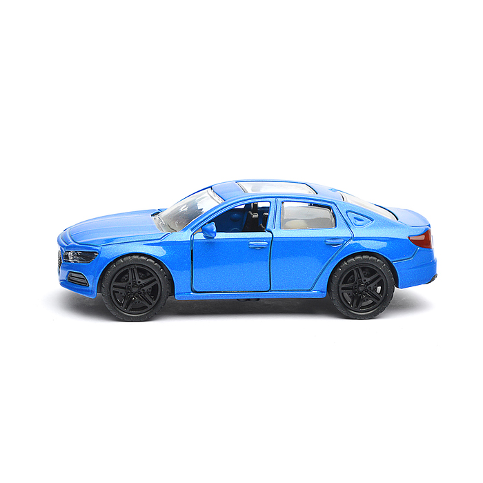 Синяя инерционная машинка с люком, die-cast, 1:32, открывающиеся двери